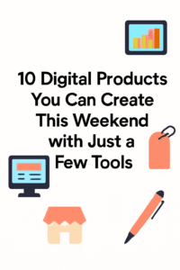 10 Digital Products You Can Create This Weekend with Canva and Simple Tools